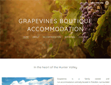 Tablet Screenshot of grapevines.com.au